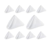 Weddecor 20 Inch White Cotton Polyester Table Napkin for Home, Hotel, Dinning, Wedding, Banquet, Party, Events, Hemmed Edges Lightweight & Machine Washable, 10pcs