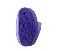 WedDecor 20 Metre Purple Organza Ribbon with Woven Edge Wide Sheer for Gift Package, Wrapping, Scrapbook, Arts and Craft Party Decoration, Hair Bows, 15mm
