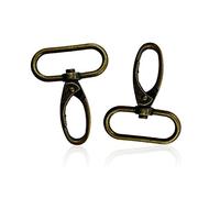 WedDecor 20mm Bronze Lobster Claw Swivel Trigger Clips Snap Hook Bag Clasps, Durable, Lightweight for Webbing Straps, Backpack, Fastener Starp, Pet Collars and Bag Accessories, 2pcs