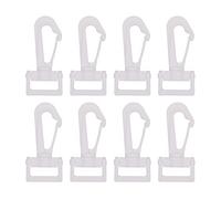WedDecor 20pcs Plastic Swivel Snap Hooks Trigger Clips Hooks, Rotate Buckles For Bag, Belt Strap Buckle, Travel Backpack, Purse, Sewing DIY Craft Projects, 20mm, White