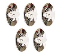 WedDecor 21mm x 37mm Twist & Turn Clasp Lock Oval Closure Replacement Metal Fasteners Bag, Purse, Handbag, Leather, Art & Craft, DIY Projects, Silver, 5pcs