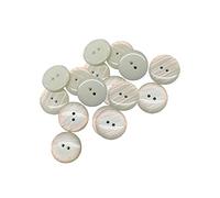 WedDecor 25mm Cream 2 Holes Small Round Resin Sewing Buttons for Needlework, Dressmaking, Children’s Projects Decorations, Arts and Crafts Embellishments, 20pcs