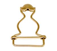 WedDecor 25mm Metal Dungaree Clip Fasteners - Buckles for Overalls, Workwear, Braces, Jumpsuits, Kid's Clothes, Handbags & DIY Clothing - Easy to Attach Buckles, Bronze, 1pc