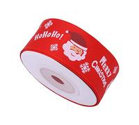 WedDecor 25MM Red Christmas Ribbon 10 Yards Xmas Tree for Gift Wrapping Bows Wreaths Crafting Party Decoration Celebrations Ribbons for Gift Wrapping Outdoor Decoration