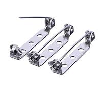 WedDecor 25mm Silver Tone Brooch Pins with Back Bar Safety Clasp Locking for Jewellery Making, Crafts, Badges, 100pcs