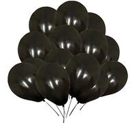 WedDecor 25pcs Black Latex Balloon 10" Large Helium Grade Balloons Birthday Balloons for Kids Party Anniversary, Wedding Decoration Event Supplies Accessories