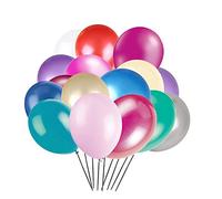 WedDecor 25pcs Mixed Colour Latex Balloon 10" Large Helium Grade Balloons Birthday Balloons for Kids Party Anniversary, Wedding Decoration Event Supplies Accessories