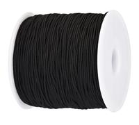 WedDecor 2MM 10M Round Elastic Cord, for Sewing Mask Elastic Band, 10 Metres DIY Soft Braided Sewing Elastic Rope, DIY Clothes Making Sewing & Knitting, Arts & Crafts, Black Elastic Cord