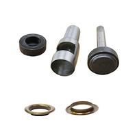 WedDecor 30mm Bronze Eyelets and Grommets Hollow Hole Punch Fixing Hand Tool Set for DIY Craft Projects, Leathercrafts, Vinyl Banners, Pool Covers, 10pcs