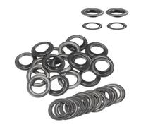WedDecor 30mm Gun Metal Brass Eyelets Grommets with Washers for Clothing and Leathercraft, Washers for Vinyl Banners & Canvas Holding, DIY Projects, 50pcs