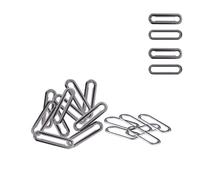 WedDecor 30mm Gunmetal Oval Eyelets Grommets with Washers Brass for Leathercrafts, Canvas, Banner-Making, Stationary, Tourniquets, 100 Sets