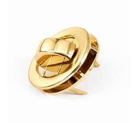 WedDecor 35mm Twist & Turn Clasp Lock Round Closure Replacement Metal Fasteners Bag, Purse, Handbag, Leather Accessories, Art & Craft, DIY Projects, Gold, 1pc