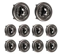 WedDecor 35mm Twist & Turn Clasp Lock Round Closure Replacement Metal Fasteners Bag, Purse, Handbag, Leather Accessories, Art & Craft, DIY Projects, Gunmetal, 10pcs