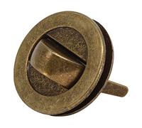 WedDecor 35mm Twist & Turn Clasp Lock Round Closure Replacement Metal Fasteners Bag, Purse, Handbag, Leather Accessories, Art & Craft, DIY Projects, Bronze, 2pcs