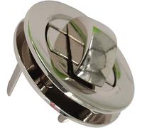 WedDecor 35mm Twist & Turn Clasp Lock Round Closure Replacement Metal Fasteners Bag, Purse, Handbag, Leather Accessories, Art & Craft, DIY Projects, Silver, 5pcs