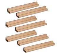 Weddecor 36cm Wooden Letter Tile Stand Holder Replacement Piece Wood Alphabet Trays for Word Spelling Board Games Decorating Scrapbook DIY Craft Projects, 7pcs