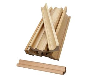 WedDecor 36cm Wooden Rack Letter Tile Stand Holder Replacement Piece Wood Alphabet Trays for Word Spelling Board Games Decorating Scrapbook DIY Craft Projects (6pcs)