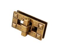 WedDecor 39mm x 20mm Twist & Turn Clasp Lock Round Closure Replacement Metal Fasteners Bag, Purse, Handbag, Leather, Art & Craft, DIY Projects, Bronze, 1pc