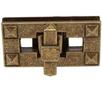 WedDecor 39mm x 20mm Twist & Turn Clasp Lock Round Closure Replacement Metal Fasteners Bag, Purse, Handbag, Leather, Art & Craft, DIY Projects, Bronze, 2pcs