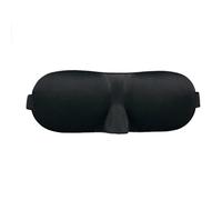 WedDecor 3D Contoured Luxury Blindfold Sleep Mask with Adjustable Strap Sleep Eye Mask Light Blocking Eye Blinder for Men & Women, Soft & Comfortable Sleep Mask for Travel, Black, 1pc