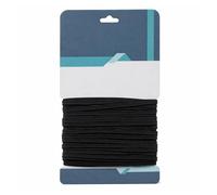 WedDecor 3mm (1/8 Inch) Elastic Flat Heavy Stretch Sewing Bands For Garment Skirt, Trouser Art and Craft Waistband Elastic Cord for Bracelet Making, Clothing, Dress Making, Black, 100 Metres