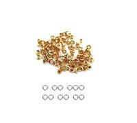 WedDecor 3mm Rose Gold Pink Brass Eyelets Grommets with Washers for Clothing, Baby Dolls, Sewing, Bags, Scrapbook, Leather Work, DIY Projects and Rust Proof, 100pcs