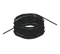 WedDecor 3mm Wide Round Elastic Band, Earloop Cord for Beading, Knitting, Dressmaking, Thin Braided Elastic for Face Cover Making, DIY Crafts, 1/8 Inch Elastic Sewing, Black, 1 Metre