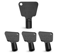WedDecor 4 Pack Plastic Gas Meter Box Key - Triangle Utility Key for Electric Meter Box, Commercial Bins & Cupboards - Durable Black Utility Access Tool
