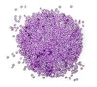 WedDecor 4000pcs Acrylic Clear Crystal Bling Diamond Beads Wedding Table Scatters, 2.5mm Confetti Rhinestones Diamonds for Table Centerpiece Decorations Bridal Shower Vase Beads, Light Purple