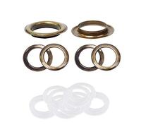 WedDecor 40mm Bronze Eyelets Grommets with Brass & Plastic Washers for Leathercrafts, Banner Making, Yacht Covers, Trailers, Tarpaulin, Sailboats, Curtains, 30pcs