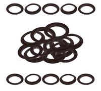 WedDecor 40mm Curtains Eyelet Plastic Drapery Circle Slide Rings Clips Round Grommets for Windows, Room, Doors & Shower Curtain Rods, Backpack Bag Hole, Drapes, 8pcs, Brown