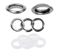 WedDecor 40mm Gunmetal Eyelets Grommets with Brass & Plastic Washers for Leathercrafts, Banner Making, Yacht Covers, Trailers, Tarpaulin, Sailboats, Curtains, 10pcs