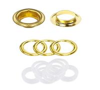 WedDecor 40mm Silver Eyelets Grommets with Brass & Plastic Washers for Leathercrafts, Banner Making, Yacht Covers, Trailers, Tarpaulin, Sailboats, Curtains, 100pcs