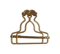 WedDecor 45mm Durable Metal Clip Buckles - Easy-Fit Fasteners for Dungarees, Braces, Workwear, Bib Overalls, Handbags, Jumpsuits & DIY Clothing Repairs, Bronze, 4pcs