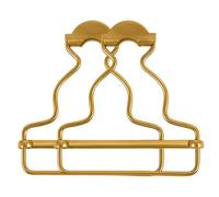 WedDecor 45mm Durable Metal Clip Buckles - Easy-Fit Fasteners for Dungarees, Braces, Workwear, Bib Overalls, Handbags, Jumpsuits & DIY Clothing Repairs, Bronze, 4pcs