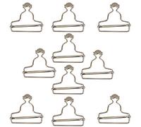 WedDecor 45mm Durable Metal Clip Buckles - Easy-Fit Fasteners for Dungarees, Braces, Workwear, Bib Overalls, Handbags, Jumpsuits & DIY Clothing Repairs, Silver, 10pcs