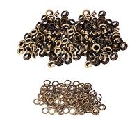 WedDecor 4mm Bronze Eyelets Grommets with Washer, Durable, for Clothes and Leather Crafts in Arts and Sewing Projects, Bags, Scrapbook, 100pcs