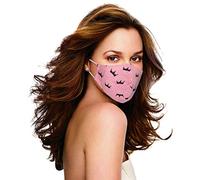 WedDecor 4Pcs Washable Cloth Face Mask Reusable and Adjustable Protective Fabric Face Cover Dust Filter Pocket, Filter Pocket 3 Layer Cotton Face Mask Reusable Machine Washable, Crown Print
