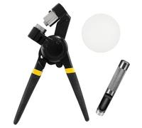 WedDecor 5.5mm Leathercraft Eyelet Setting Tool, Canvas Grommet Press Pliers, Portable Manual Eyelet Punching Machine & Hole Cutter Kit for DIY Fabric, Upholstery, Sewing, Crafts & Bags