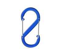 WedDecor 5 Pcs Carabiner Clips, Double Sided Stainless Steel Snap Hook, Heavy Duty Rope Connector, Carabiner Keychain Clips for Camping, Hiking, Traveling, Fishing, Backpack, Royal Blue