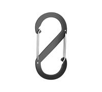 WedDecor 5 Pcs Carabiner Clips, Double Sided Stainless Steel Snap Hook, Heavy Duty Rope Connector, Carabiner Keychain Clips for Camping, Hiking, Traveling, Fishing, Backpack, Black