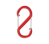 WedDecor 5 Pcs Carabiner Clips, Double Sided Stainless Steel Snap Hook, Heavy Duty Rope Connector, Carabiner Keychain Clips for Camping, Hiking, Traveling, Fishing, Backpack, Red