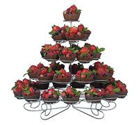 WedDecor 5 Tier Spiral Cupcake Stand Metal Dessert Table Decorations Cupcake Holder Tower Cake Stand for Wedding Baby Shower Afternoon Tea Birthday Reception Parties Events, Get-together, 41 Holder