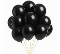 WedDecor 500pcs Black Latex Balloon 10" Large Helium Grade Balloons Birthday Balloons for Kids Party Anniversary, Wedding Decoration Event Supplies Accessories