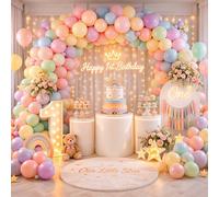 WedDecor 500pcs Pastel Balloons, Party Latex Balloon, 10 Inch Multicolour Macaron Balloons for Birthday, Baby Shower, Rainbow & Unicorn Theme Party, Wedding, Balloon Arch & Decorations