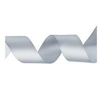 WedDecor 50mm x 10 Metres Double Sided Satin Polyester Ribbon for Gift Wrapping, Christmas, Packaging, Fabric, Wedding, DIY Art & Craft, Hair Bow, Cake, Sewing Projects, Home Decorations, Silver