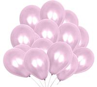 WedDecor 50pcs Baby Pink Latex Balloon 10" Large Helium Grade Balloons Birthday Balloons for Kids Party Anniversary, Wedding Decoration Event Supplies Accessories