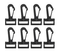 WedDecor 50pcs Plastic Swivel Snap Hooks Trigger Clips Hooks, Rotate Buckles For Bag, Belt Strap Buckle, Travel Backpack, Purse, Sewing DIY Craft Projects, 25mm, Black