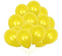 WedDecor 50pcs Yellow Latex Balloon 10" Large Helium Grade Balloons Birthday Balloons for Kids Party Anniversary, Wedding Decoration Event Supplies Accessories