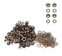 Weddecor 5mm Bronze Iron Eyelets Grommets with Washers for Clothing, Arts & Craft, Sewing, Bags, Scrapbook, Shoe, DIY Projects, 100pcs